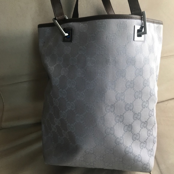 Purp/Brwn GG Jacquard small bucket tote for sale! - Picture 1 of 8